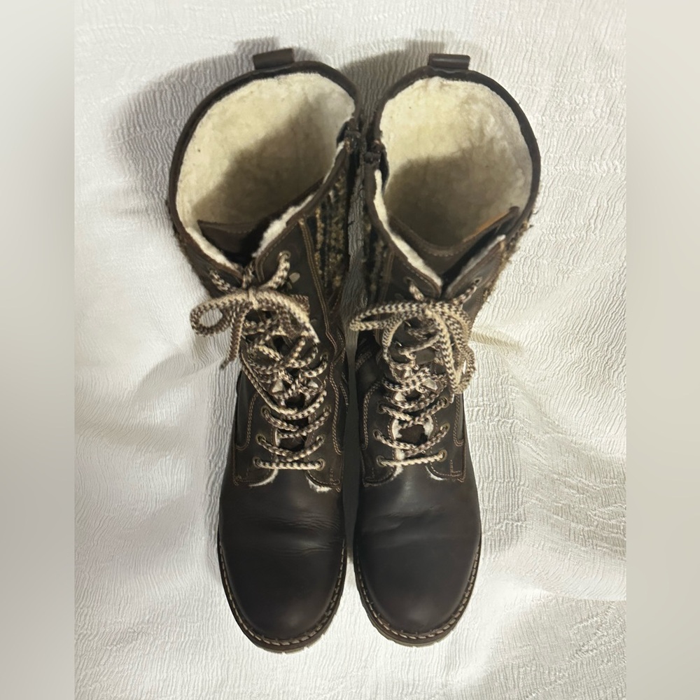 Bos & Co Holland Wool-Lined Waterproof Tall Boots Sz 40/9.5 Portugal ❄️🖤 - Picture 7 of 9